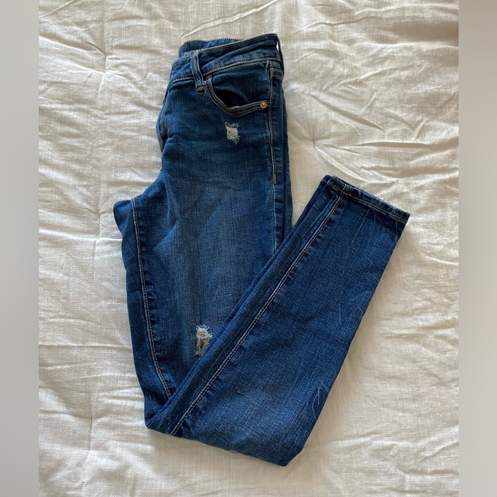 Old Navy Rockstar Skinny Jeans Mid Rise Size 2 regular
